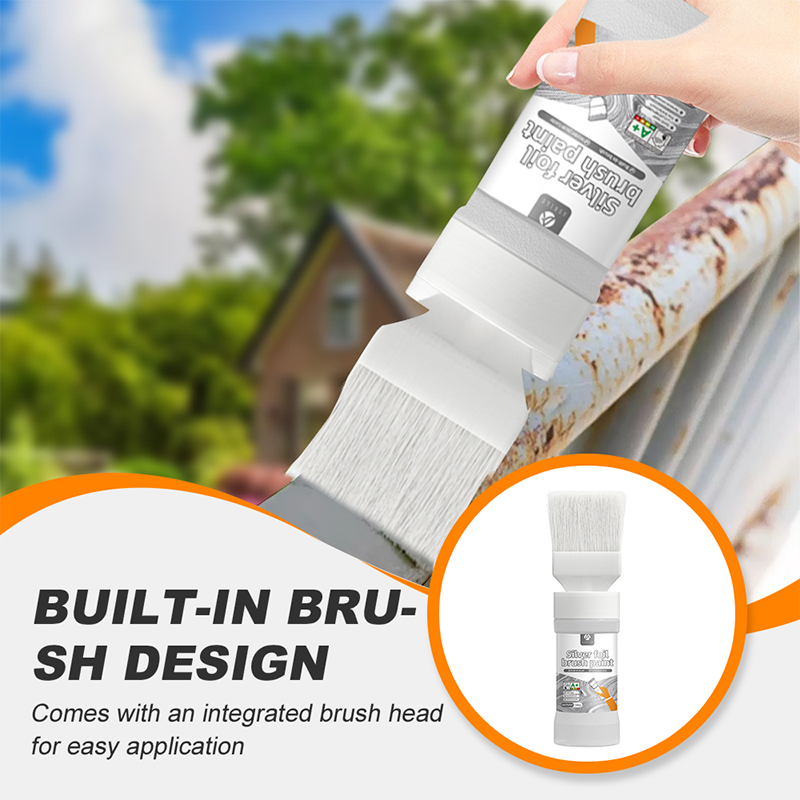 ✨New Arrival✨Water-Based Metallic Silver Paint with Built-in Brush（50% OFF）