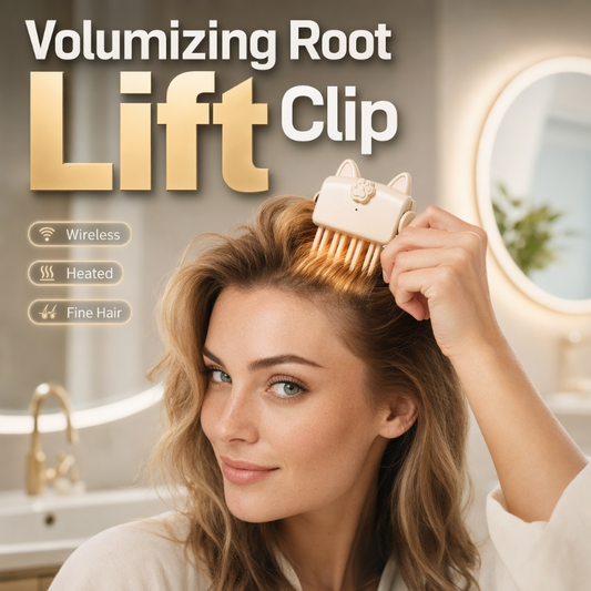✨48K+ Sold 💇 Wireless Heated Volumizing Root Lift Clip, Portable Travel Hair Styling Tool for Flat Fine Hair